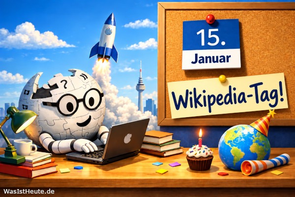 Der Wikipedia-Tag ist am 15. Januar: Geburtstag der Online-Enzyklopädie