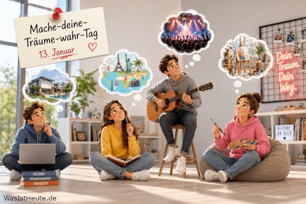Mache-deine-Träume-wahr-Tag ist am 13. Januar: Ziele bewusst angehen