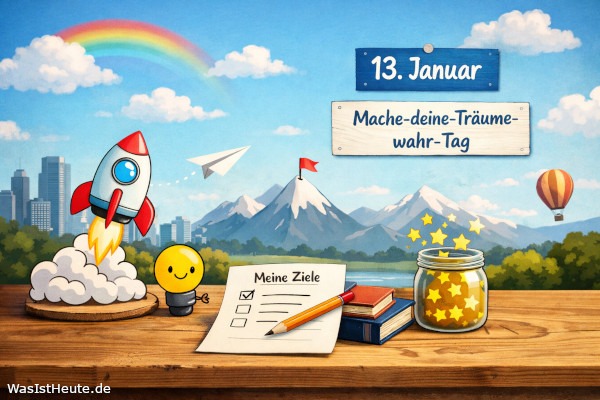 Mache-deine-Träume-wahr-Tag ist am 13. Januar: Ziele bewusst angehen