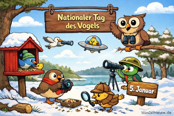 Nationaler Tag des Vogels ist am 5. Januar: Schutz heimischer Vogelarten
