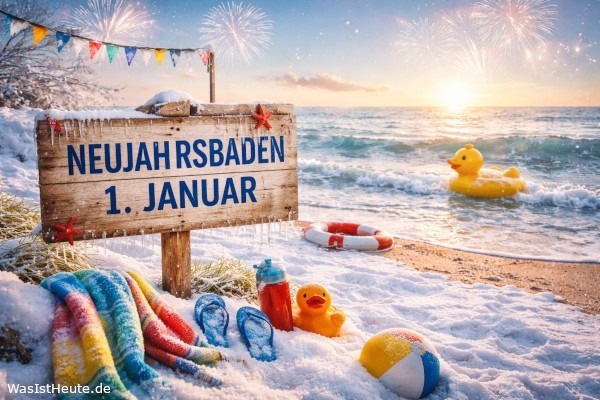 Neujahrsbaden ist am 1. Januar: Sprung ins eiskalte Wasser