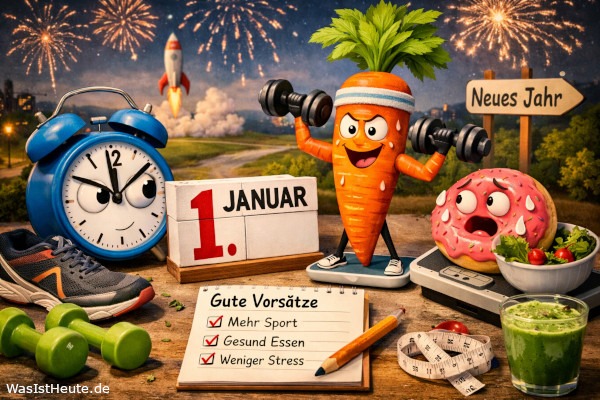 Tag der neuen Vorsätze ist am 1. Januar: Neuanfang mit Zielen