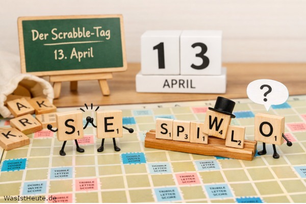Der Scrabble-Tag ist am 13. April: Würfel, Wörter, Spiel