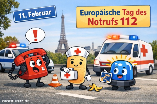 Europäische Tag des Notrufs 112 ist am 11. Februar: europaweite Notrufnummer im Mittelpunkt