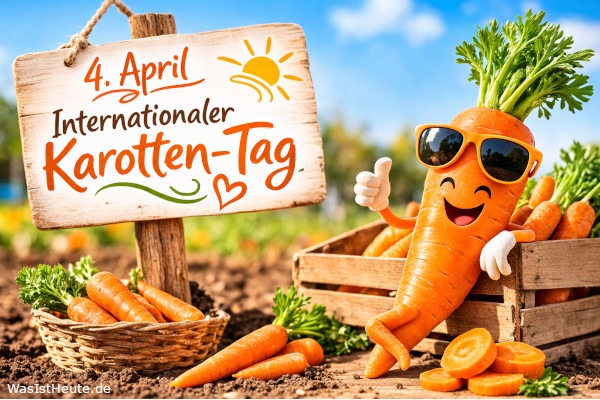 Internationaler Karotten-Tag ist am 4. April: Aktionstag rund um das orangefarbene Gemüse