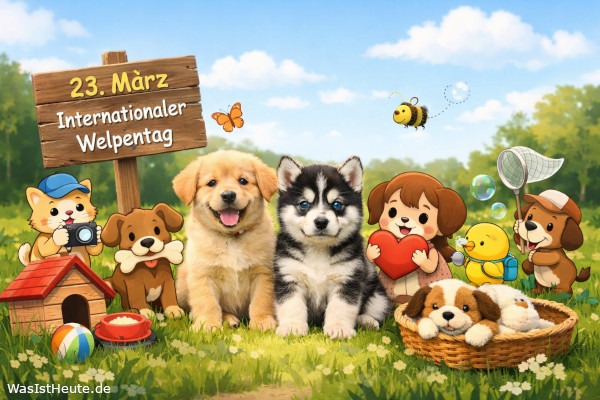 Internationaler Welpentag ist am 23. März: Aufmerksamkeit für junge Hunde