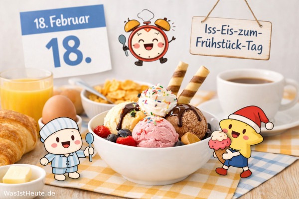 Iss-Eis-zum-Frühstück-Tag ist am 18. Februar: süßer Brauch mit Geschichte