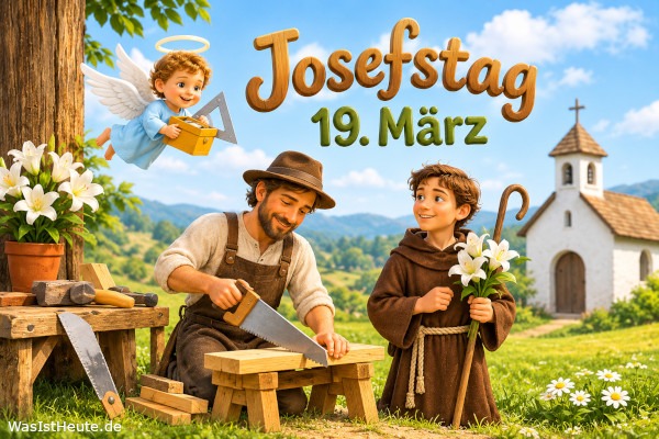 Josefstag (St. Joseph) ist am 19. März: Gedenktag des heiligen Josef