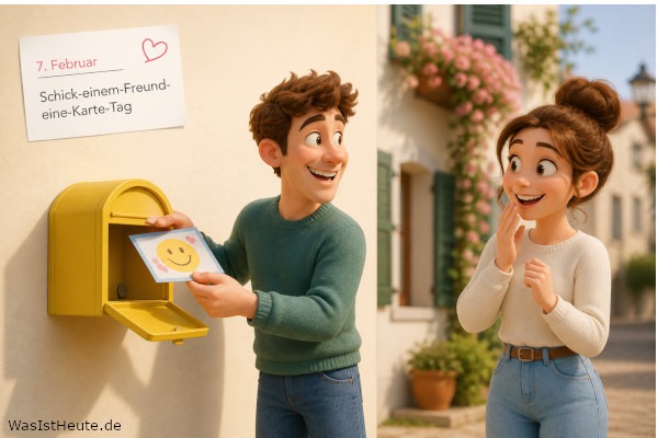 Schick-einem-Freund-eine-Karte-Tag ist am 7. Februar: Grüße per Post senden