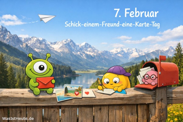 Schick-einem-Freund-eine-Karte-Tag ist am 7. Februar: Grüße per Post senden