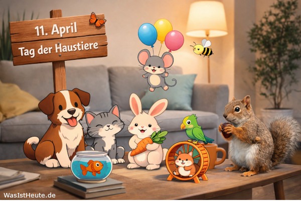 Tag der Haustiere ist am 11. April: Ehrung von Haustieren weltweit