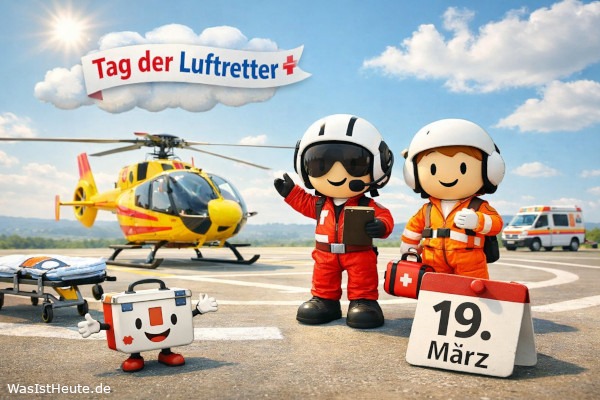 Tag der Luftretter ist am 19. März: Würdigung von Rettung aus der Luft