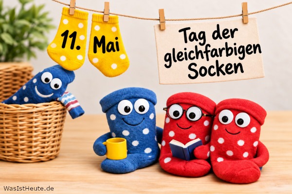 Tag der gleichfarbigen Socken ist am 11. Mai: Ein Zeichen für Ordnung und kleine Alltagsfreude