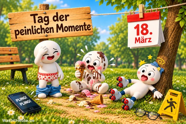 Tag der peinlichen Momente ist am 18. März: Lachen über kleine Pannen