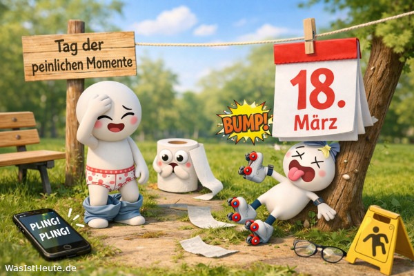 Tag der peinlichen Momente ist am 18. März: Lachen über kleine Pannen