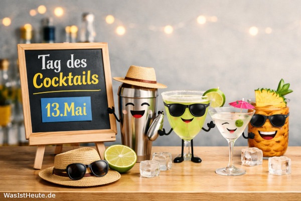 Tag des Cocktails ist am 13. Mai: Ehrung klassischer Mischgetränke