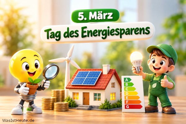 Tag des Energiesparens ist am 5. März: Bewusstsein für sparsamen Energieverbrauch