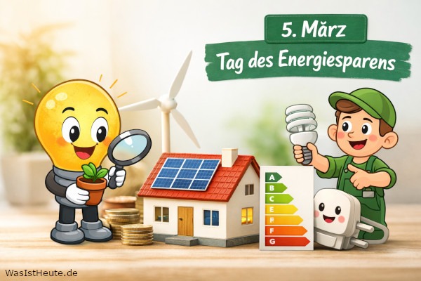 Tag des Energiesparens ist am 5. März: Bewusstsein für sparsamen Energieverbrauch