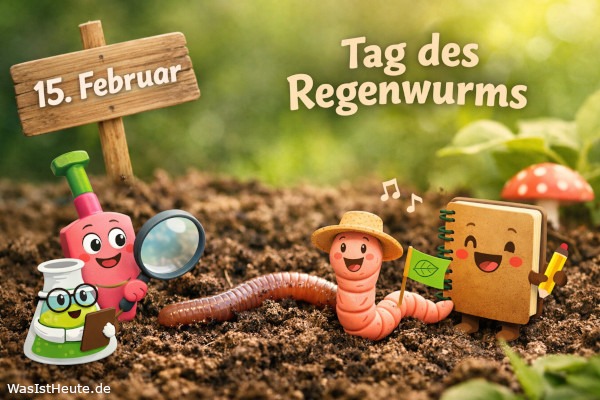 Tag des Regenwurms ist am 15. Februar: Aktionstag für Bodenleben