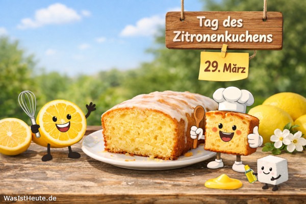 Tag des Zitronenkuchens ist am 29. März: Ehrentag für den fruchtigen Kuchenklassiker