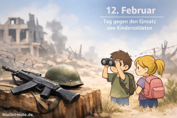 Tag gegen den Einsatz von Kindersoldaten ist am 12. Februar: weltweiter Gedenktag für Kinderrechte