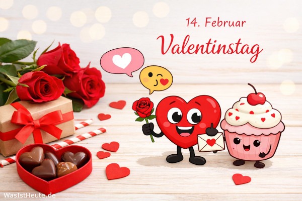 Valentinstag ist am 14. Februar: Tag der Liebe und Zuneigung