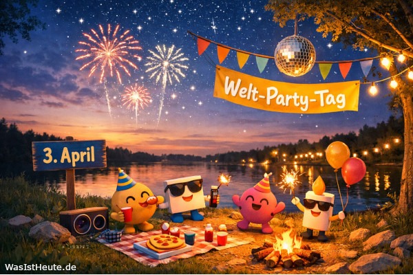 Welt-Party-Tag ist am 3. April: Anlass zum Feiern und Zusammensein