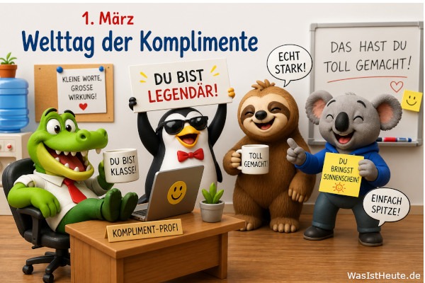 Welttag der Komplimente ist am 1. März: Worte, die stärken