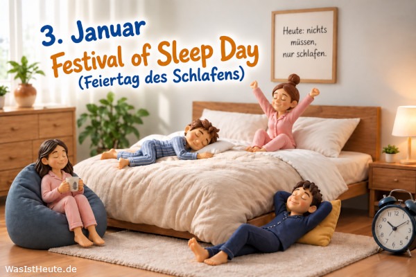 Festival of Sleep Day (Feiertag des Schlafens) ist am 3. Januar: Ruhe und Erholung im Mittelpunkt