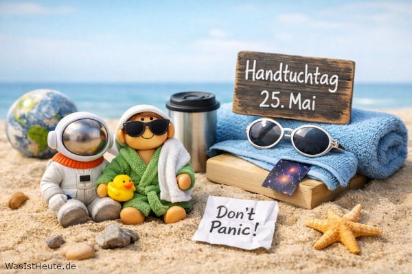 Handtuchtag ist am 25. Mai: Hommage an Douglas Adams Fans