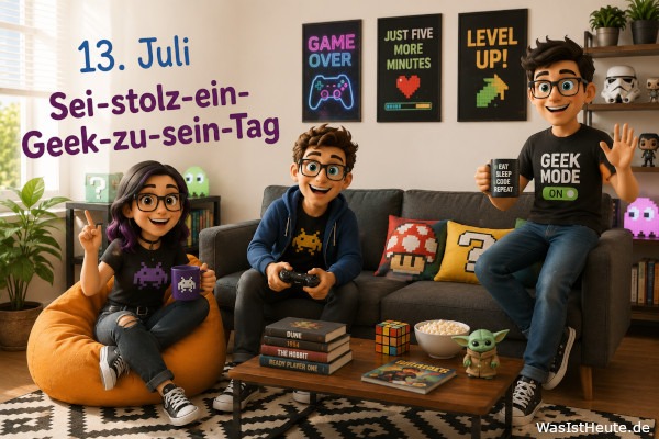 Sei-stolz-ein-Geek-zu-sein-Tag ist am 13. Juli: Feier der Nerd- und Geek-Kultur