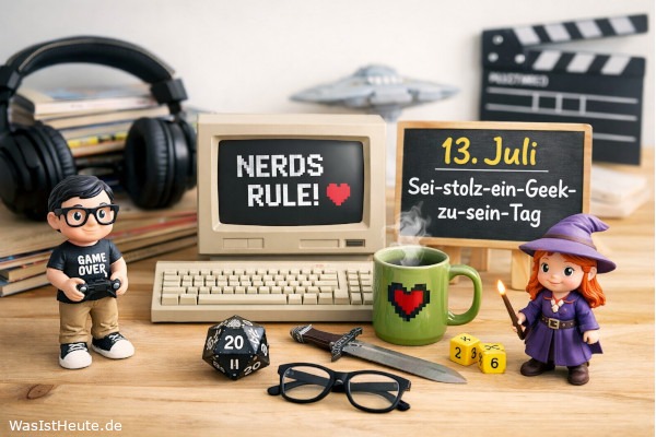 Sei-stolz-ein-Geek-zu-sein-Tag ist am 13. Juli: Feier der Nerd- und Geek-Kultur