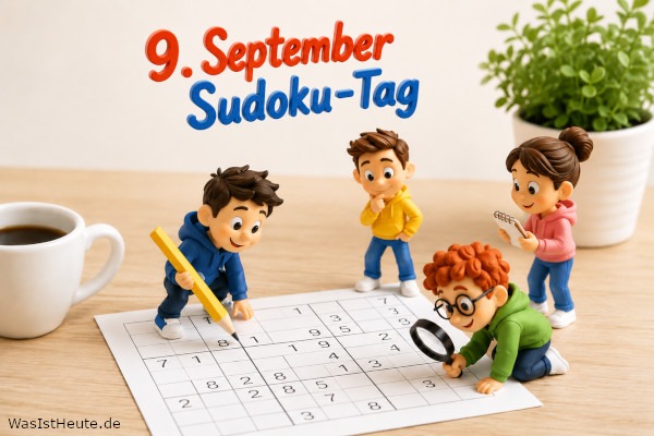 Sudoku-Tag ist am 9. September: Rätselspaß mit Zahlen