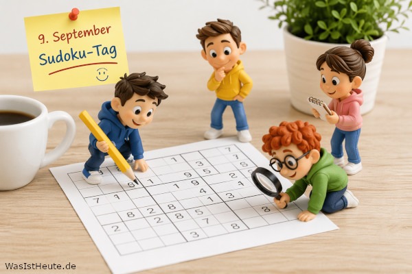 Sudoku-Tag ist am 9. September: Rätselspaß mit Zahlen