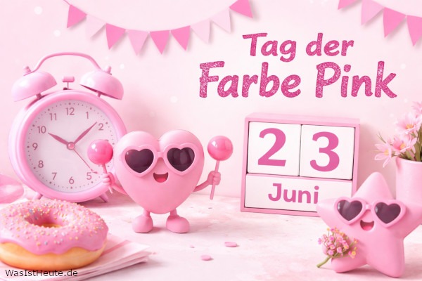 Tag der Farbe Pink ist am 23. Juni: Kreativer Anlass rund um eine auffällige Farbe