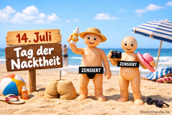Tag der Nacktheit ist am 14. Juli: Lockerer Aktionstag rund um Freikörperkultur