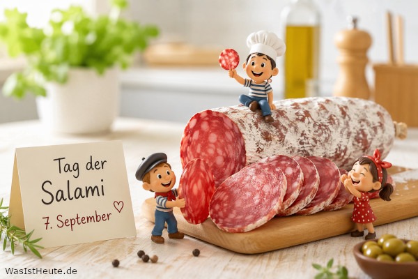 Tag der Salami ist am 7. September: Würdigung eines beliebten Wurstklassikers.