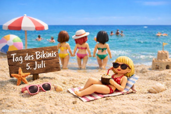 Tag des Bikinis ist am 5. Juli: Erinnerung an die Präsentation eines neuen Badeanzugs
