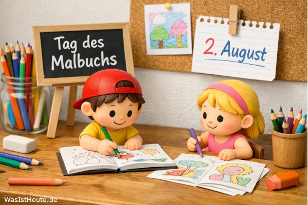 Tag des Malbuchs ist am 2. August: Kreatives Ausmalen im Mittelpunkt
