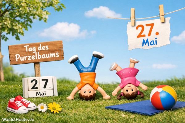 Tag des Purzelbaums ist am 27. Mai: Spielerischer Spaßtag