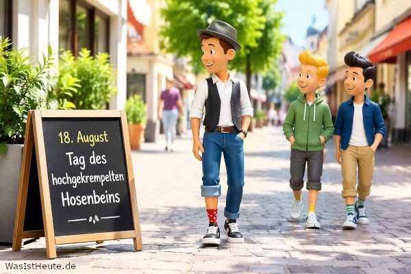 Tag des hochgekrempelten Hosenbeins ist am 18. August: Kurioser Modetag mit Augenzwinkern