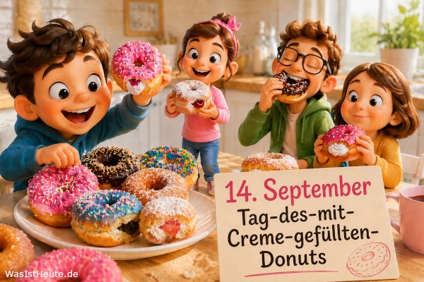 Tag-des-mit-Creme-gefüllten-Donuts ist am 14. September: Süßer Ehrentag für gefüllte Klassiker