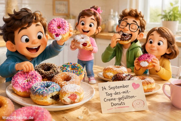 Tag-des-mit-Creme-gefüllten-Donuts ist am 14. September: Süßer Ehrentag für gefüllte Klassiker