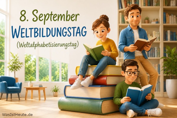 Weltbildungstag (Weltalphabetisierungstag) ist am 8. September: Internationaler Gedenktag für Lesen und Schreiben