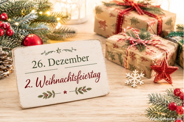 2. Weihnachtsfeiertag ist am 26. Dezember: Christlicher Feiertag nach Weihnachten
