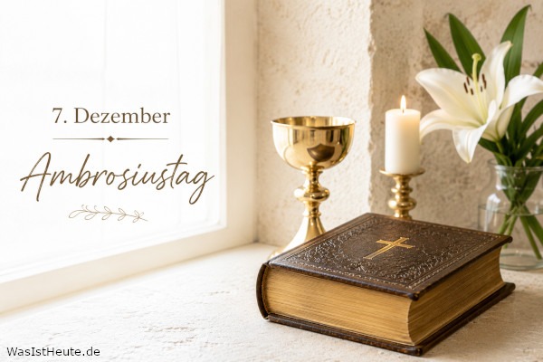 Ambrosiustag ist am 7. Dezember: Gedenktag zu Ehren des Bischofs Ambrosius