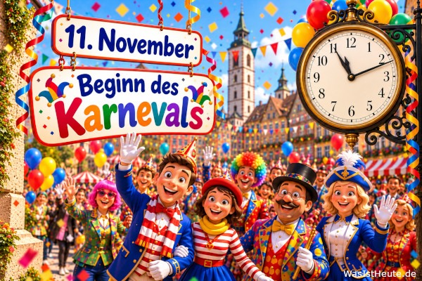 Beginn des Karnevals ist am 11. November: Auftakt der närrischen Zeit