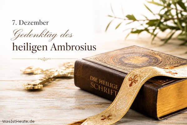 Gedenktag des heiligen Ambrosius ist am 7. Dezember: Ehrung eines Kirchenlehrers