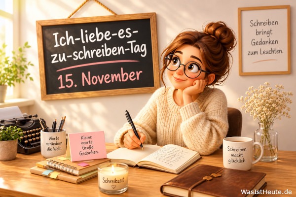 Ich-liebe-es-zu-schreiben-Tag ist am 15. November: Kreatives Schreiben im Mittelpunkt