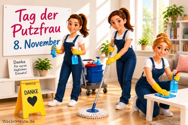 Internationale Tag der Putzfrau (Weltputzfrauentag) ist am 8. November: Anerkennung für Reinigungskräfte weltweit